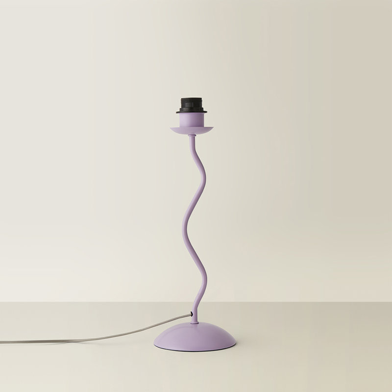 Clapp Metal Lamp Base Lamp, Purple