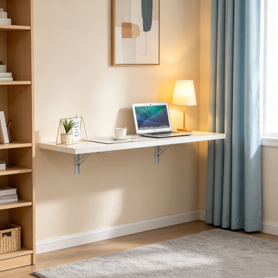 Bureau mural 48 po, table pliante