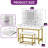 Makeup Vanity Table With LED Lighted Mirror-731557238