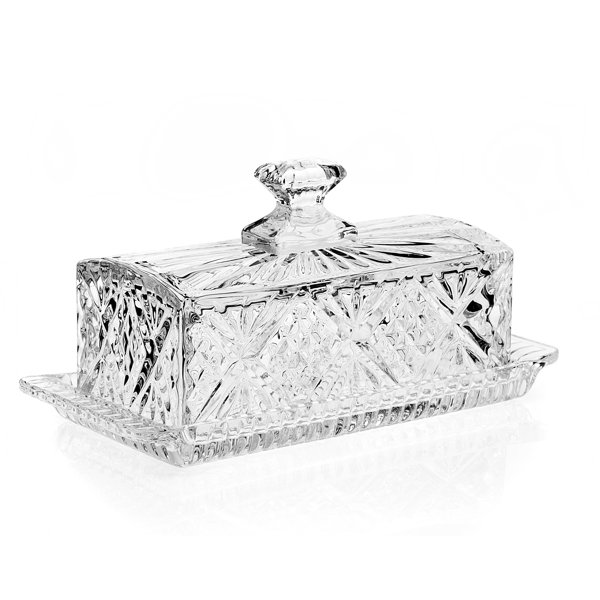 Dublin Crystal Butter Dish