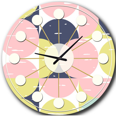 Horloge murale rétro Mid-Century