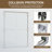 44-48 In. W X 72 In. H Double Sliding Shower Door, Semi-Frameless Bypass Bathroom Sliding Door With 1/4" (6Mm) Tempered Glass For Walk-In Shower-121415761