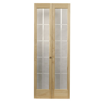735 Series Wood Glass Bi-Fold Door