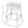 Robias 24.5"H Rectangular Rattan And Water Hyacinth Counter Stool