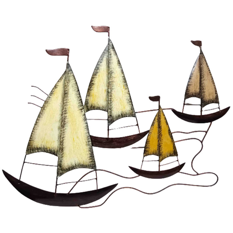 Handmade Coastal Nautical & Beach Wall Decor on Metal
