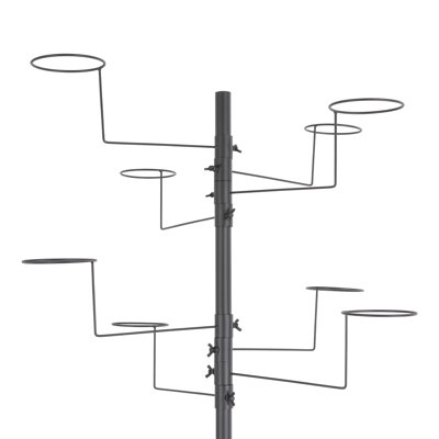 Metal Hat Rack Rotating Hat Display Rack Black
