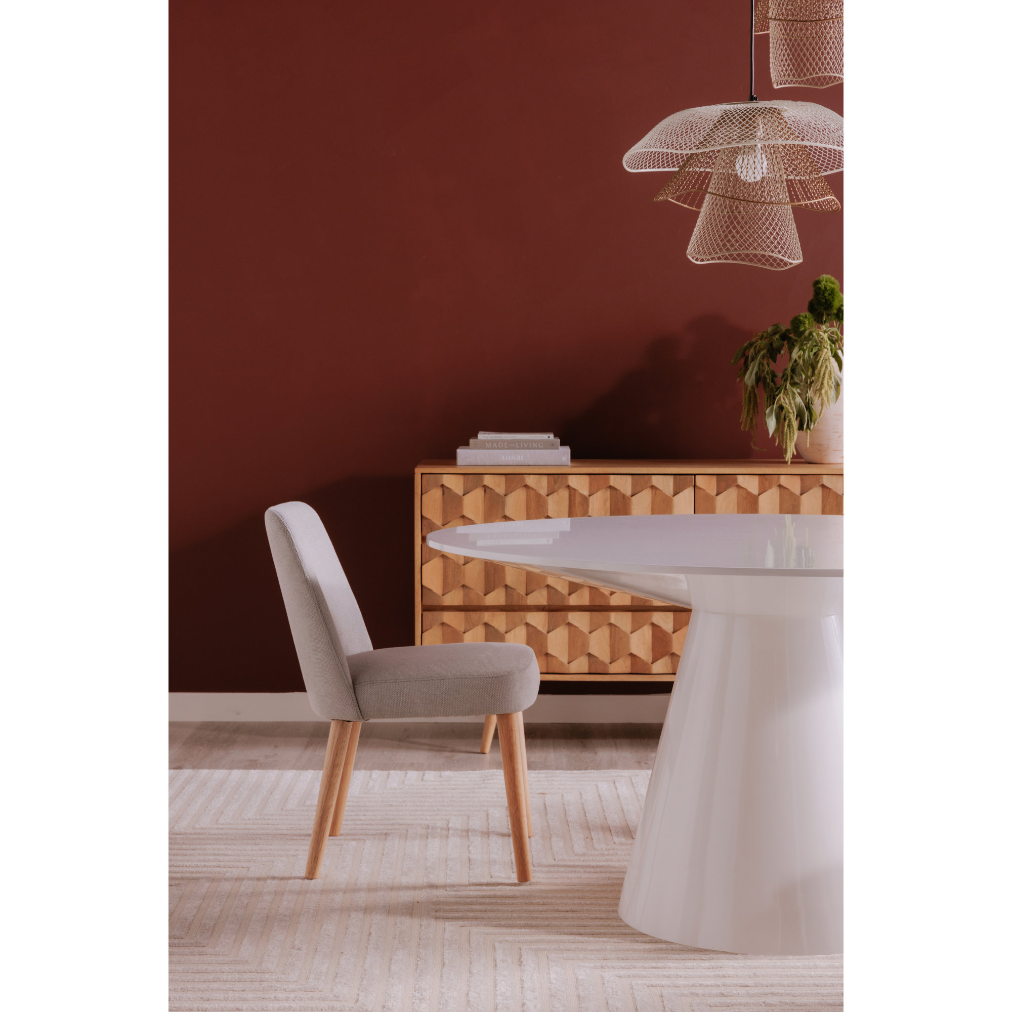 Royale Round Pedestal Dining Table , 29.5" H x 54" W x 54" L, White