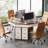 Corner Desk with 4 Drawers-429435730