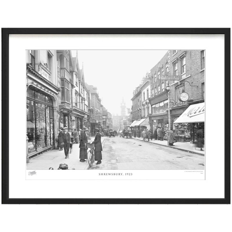 Shrewsbury, 1923 - Single Picture Frame Print, 28cm H x 36cm W x 2.3cm D