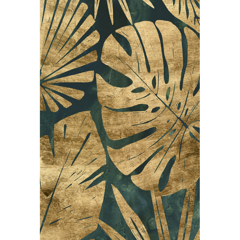 Emerald Jungle III by June Erica Vess - Painting, 122 cm H x 81 cm W, Wrapped Canvas