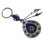 Feng Shui Import 2'' W Silver/Blue Key Chain