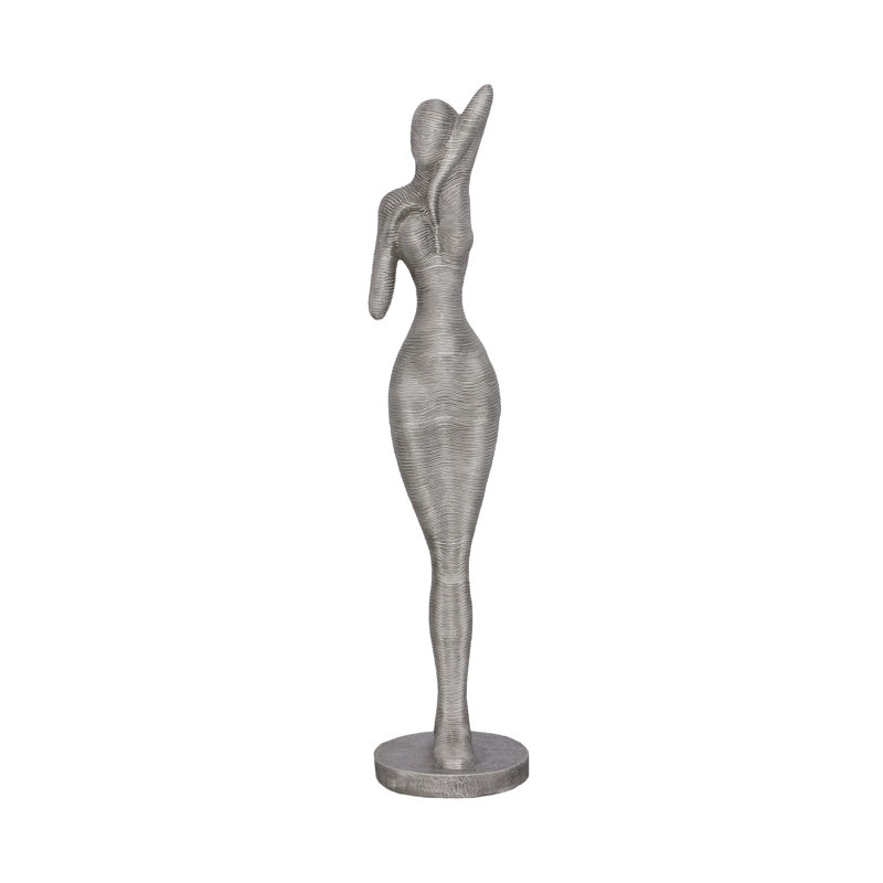 Admiring Standing Statue, Aluminum