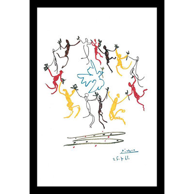 " FRAMED Dance Of Youth By Pablo Picasso 18X12 Art Print Poster Wall Decor Famous Painting Museum Master " by Pablo Picasso Painting Print