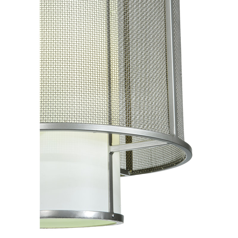 Luminaire suspendu cylindrique unique à 4 lumières