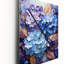 Horloge murale moderne bleu et mauve-99631648