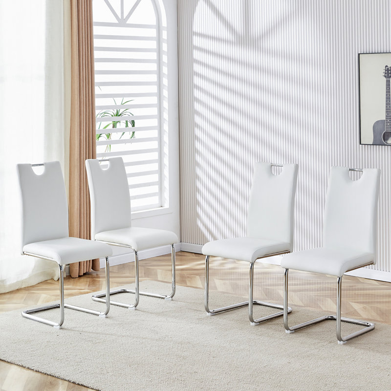 Chaise de salle à manger rembourrée Kedrin, Noir