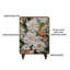 Armoire de rangement de salon de style français