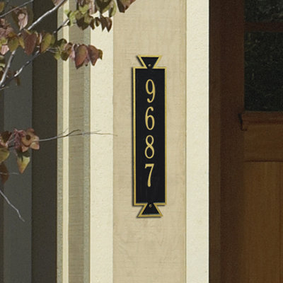 Plaque d'adresse murale sur 4 lignes Exeter