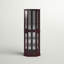 Vitrine de coin lumineuse en bois / verre Schmidt H 72 po-35564029
