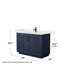 Ensemble de meuble-lavabo simple autoportant 48 po avec plateau en quartz Miranda-98147585-98147587-98162549