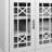 Andrine Buffet Sideboard with Decorative Glass Cabinet Doors-580289335