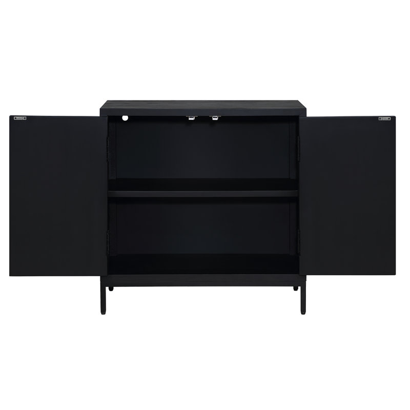 Hanley Black 2 Door Cabinet