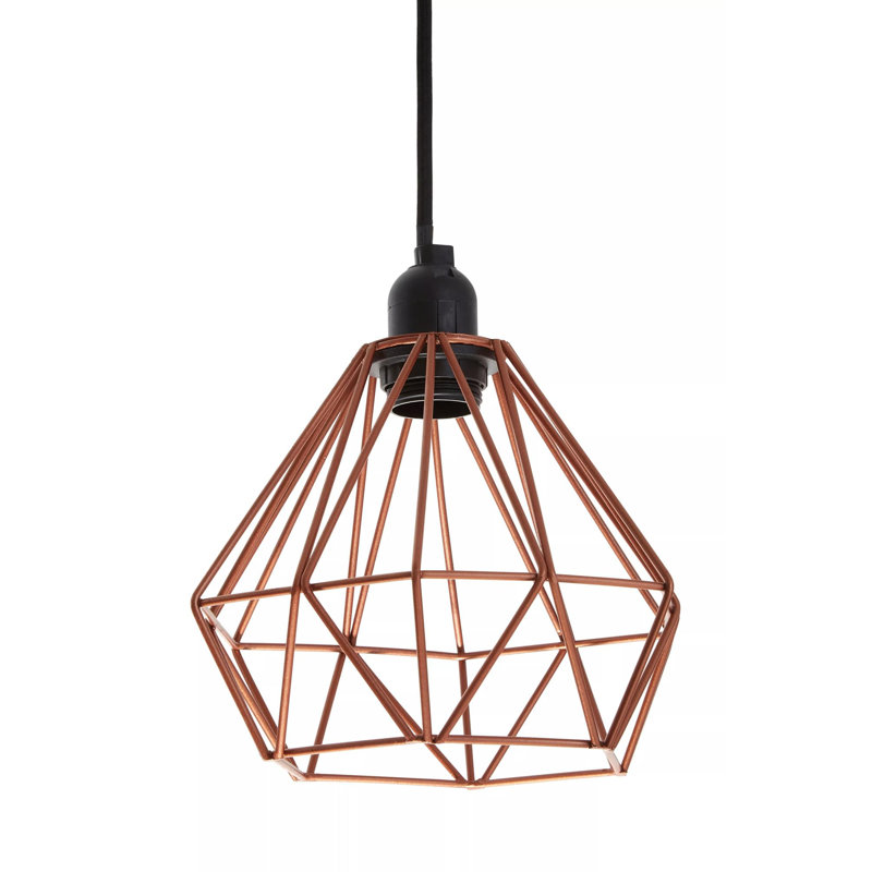 Reed 1 - Light Geometric Pendant, Copper