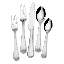 Hammered Opulent Satin75-Piece 18/10 Stainless Steel Flatware Set, Service for 12