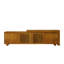 Meuble télé Mid-Century moderne extensible pour téléviseur de 75 po ou moins, console multimédia avec rangement et panneaux réglables Farmhouse