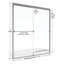 Porte de douche demi-cadre Classic sans cadre de l 43 à 47 po x H 70-14170827-14170823