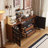 Black&Walnut Solid Wood Sideboard