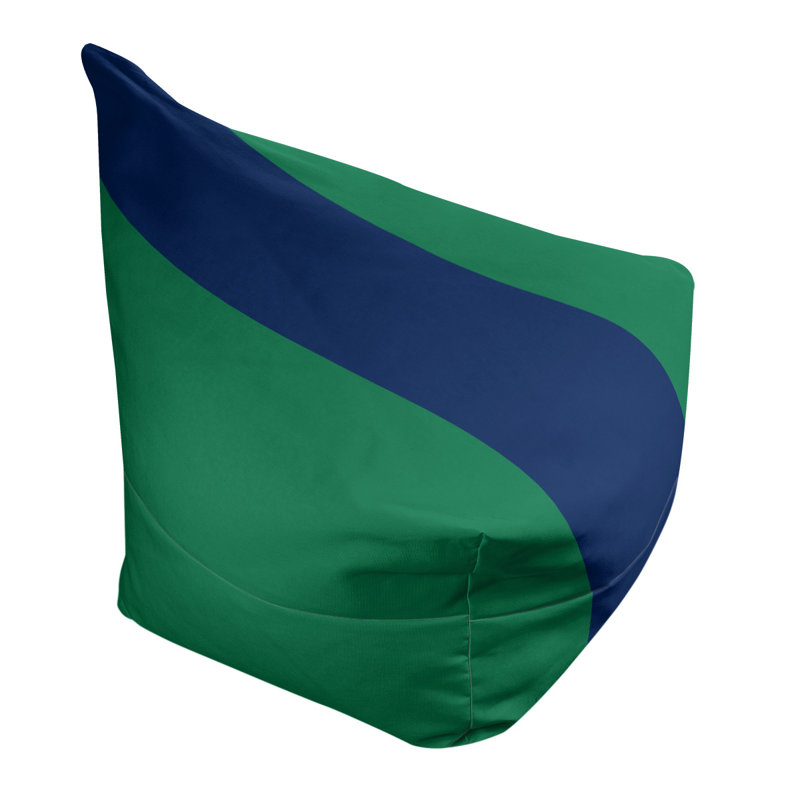 Sac de pois classique, H 30 po x l 27 po x P 27 po, Vert/bleu