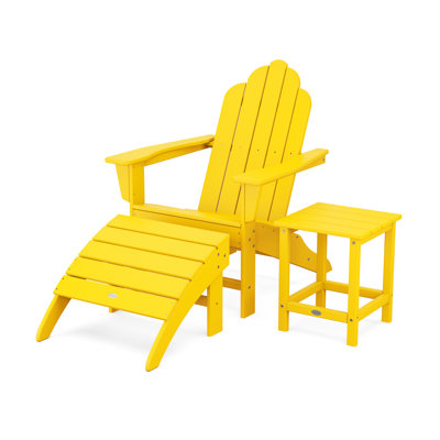POLYWOOD Long Island Adirondack 3-Piece Set