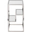 Yerkes Glass Top Frame End Table