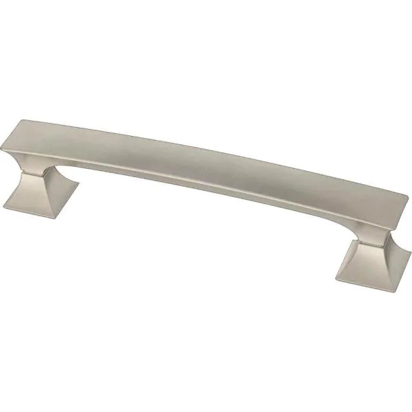 Poignée luxe moderne 6 5/16 po, Nickel satiné, 5"
