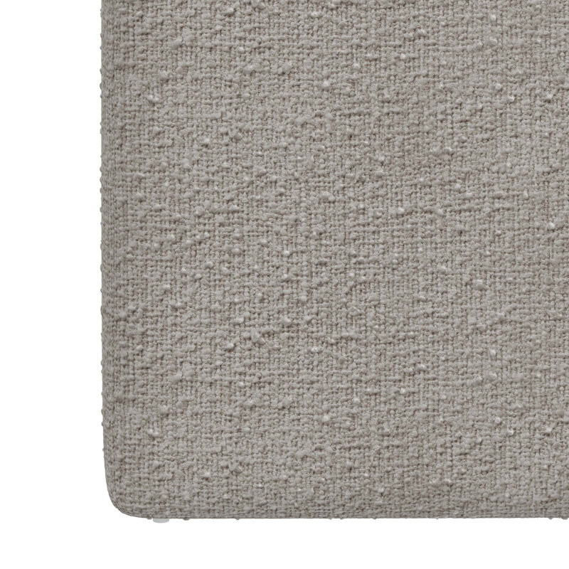 Bence Upholstered Ottoman, Classic Elephant Boucle