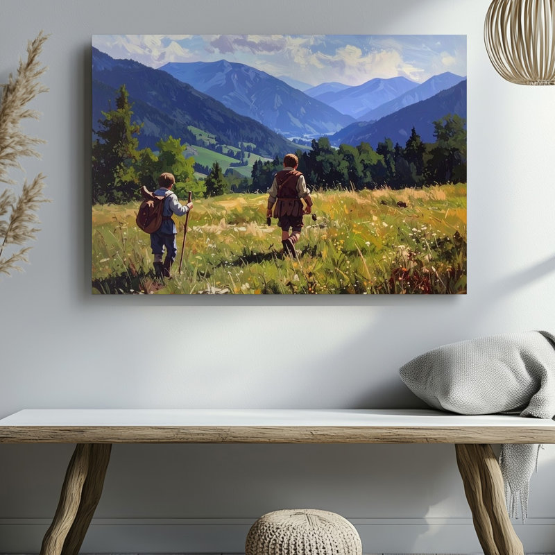 Art mural sur toile, "Pastoral Quest", H 18 po x l 24 po