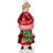 Old World Christmas Blown Glass Ornament for Christmas Tree, Peppa Pig With Snowball