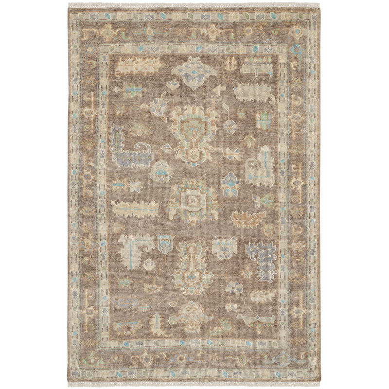 Tapis d'intérieur ivoire moka 5 pi 6 po x 8 pi Nourison Odessa, Ivoire ivoire, Rectangle 5 pi 6 po x 8 pi