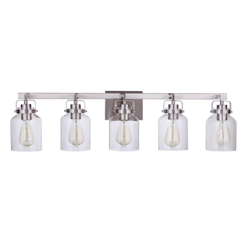 Foxwood 5 - Light Vanity Light, Brushed Polished Nickel