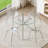 Modern Glass Dining Table Sets With Metal Framework For Elegant Kitchen