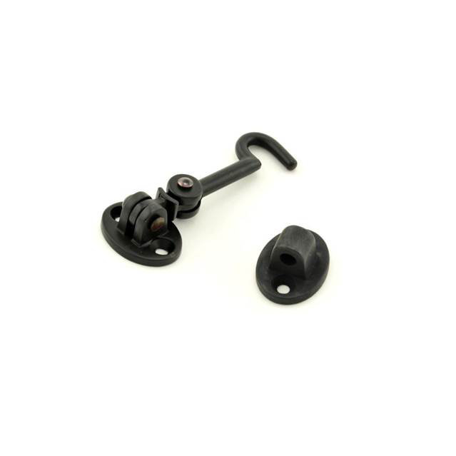 Swivel Cabin Door Catches/Latches, Distressed Oil Rubbed Bronze, 1.2" H x 3" W x 0.5" D