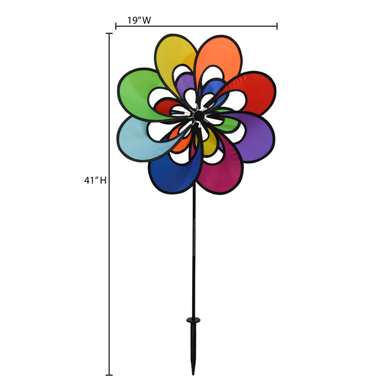 Double Windee Wheelz Garden Spinner