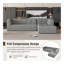 Ensemble de canapé de salon modulaire 112,2 * 74 po, canapé minimaliste moderne, canapé-lit rembourré de salon, chambre à coucher, ensemble de 2 pièces sans ordinateur, en forme de L-2021400586