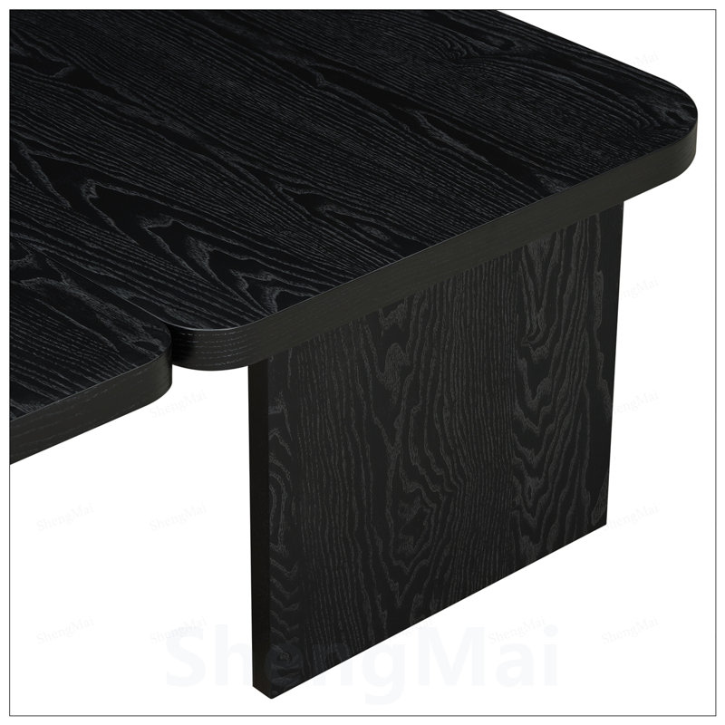 Ensemble de tables basses modernes U-Can, Noir