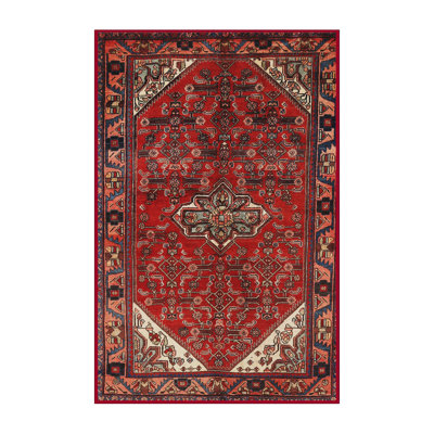 Tapis décoratif rouge Casandra