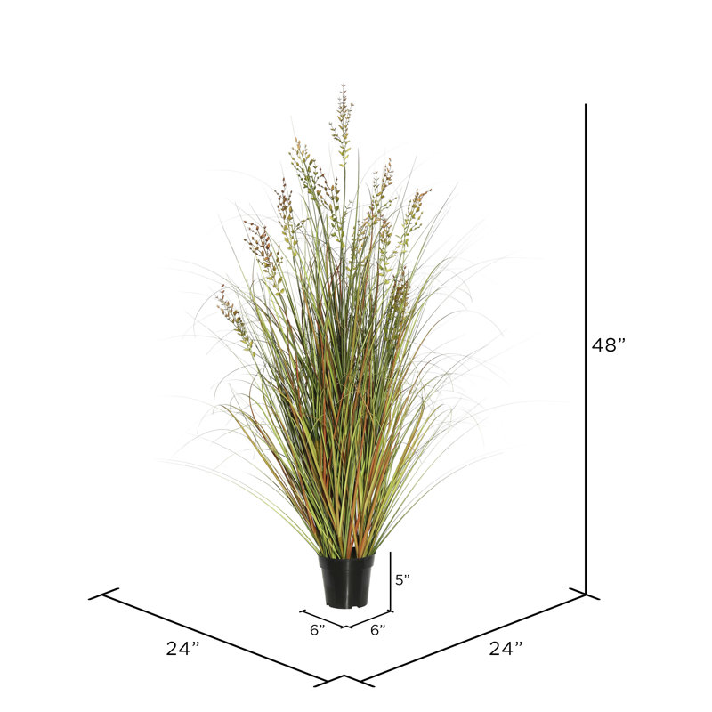 Artificial Grass in Pot, 48" H x 24" W x 24" D