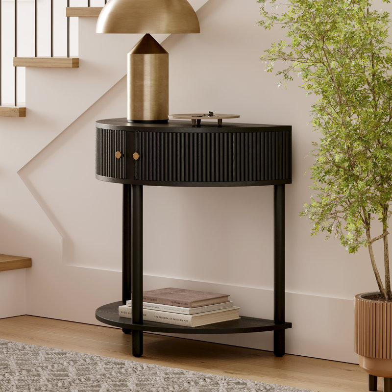 Nyssa 31.9'' Console Table, Black