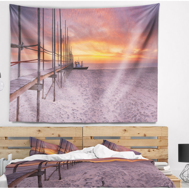 Tapisserie maritime Seaside Texel Island Seaside, H 50 po x l 60 po