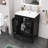 Modern 24" Freestanding Bathroom Vanity With Ceramic Sink-45203802